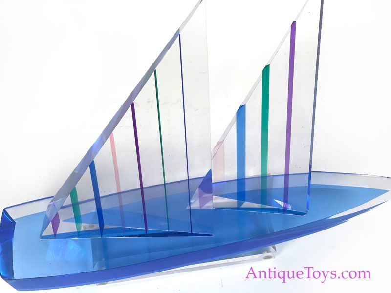 Acrylic Sailboat Sculpture by Will Grant <FONT COLOR="ff000 ">*SOLD*</font> - Image 3
