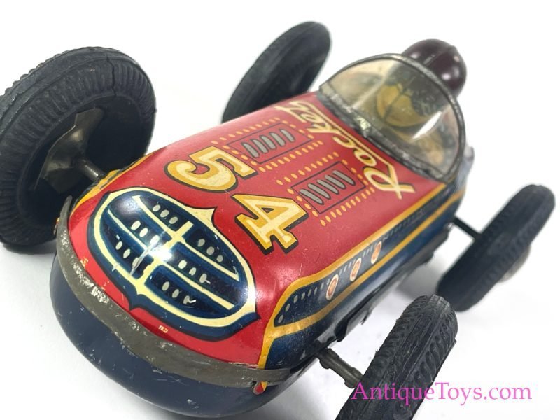 Japanese Tin Lithographed Friction Rocket Race Car <FONT COLOR="ff000 ">*SOLD*</font> - Image 2