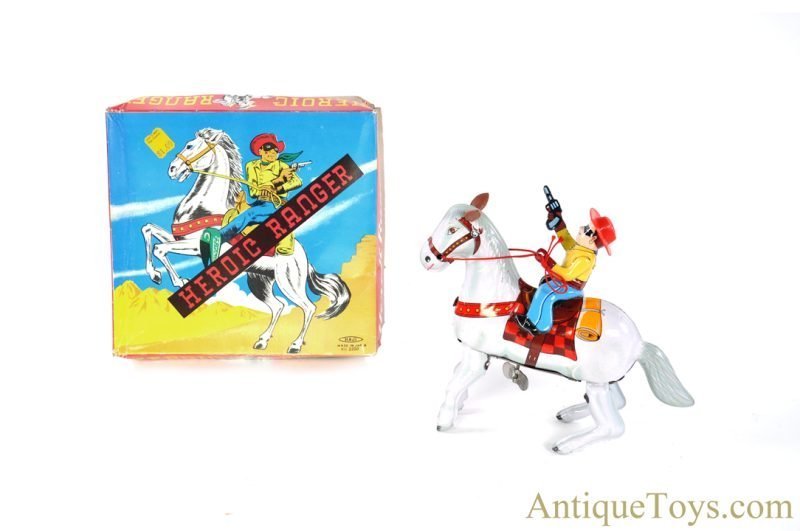 Haji Tin Lithographed Windup No. 2350 "Heroic Ranger" in Box <FONT COLOR="ff000 ">*SOLD*</font>