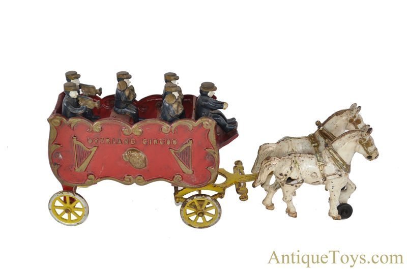 Kenton Cast Iron Overland Circus Horse Drawn Band Wagon <FONT COLOR="ff000 ">*SOLD*</font> - Image 5