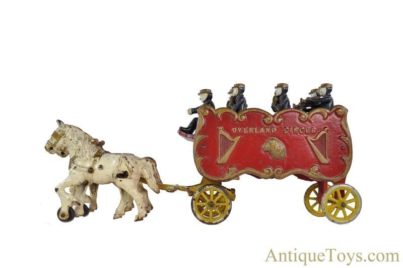 Kenton Cast Iron Overland Circus Horse Drawn Band Wagon <FONT COLOR="ff000 ">*SOLD*</font> - Image 3