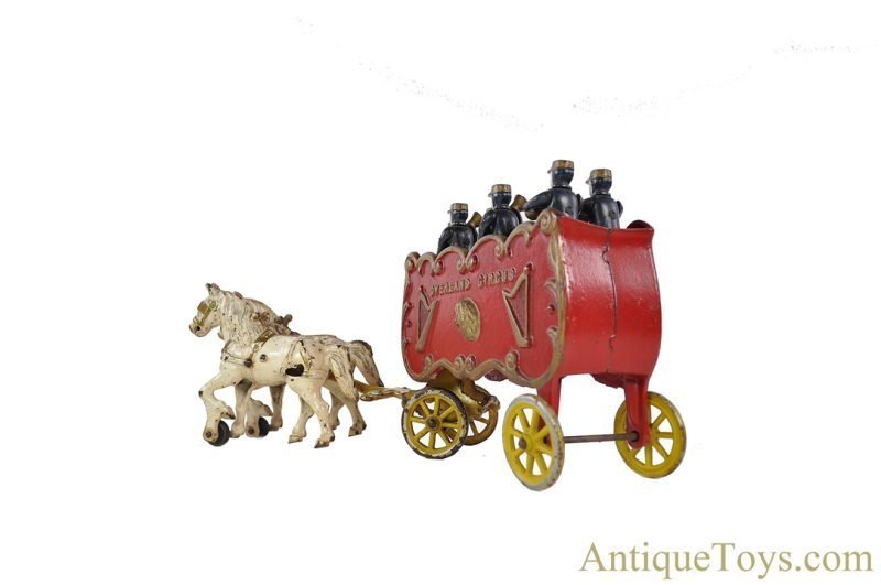 Kenton Cast Iron Overland Circus Horse Drawn Band Wagon <FONT COLOR="ff000 ">*SOLD*</font> - Image 6
