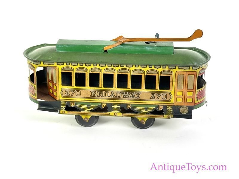Chein ca. 1920 Tin Lithographed #270 Trolley <FONT COLOR="ff000 ">*SOLD*</font> - Image 9