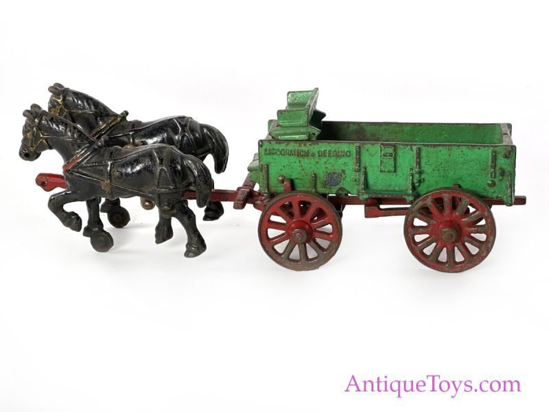 Arcade Cast Iron No. 404-1 Horse Drawn "McCormick-Deering Weber Wagon" <FONT COLOR="ff000 ">*SOLD*</font> - Image 12