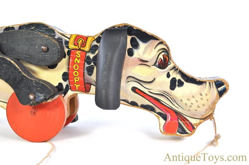Fisher-Price ca. 1938-1957 Black Label #180 Snoopy Sniffer Wooden Pull Toy <FONT COLOR="ff000 ">*SOLD*</font> - Image 4