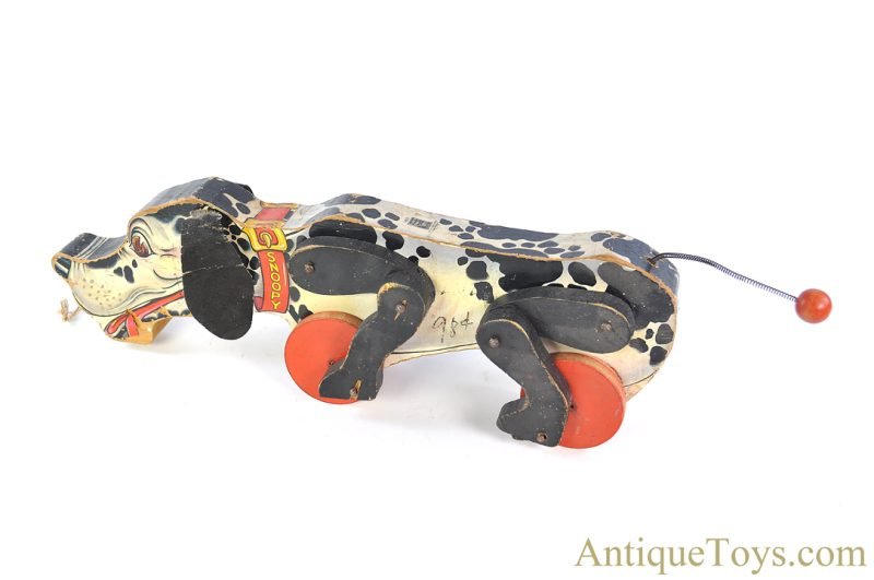 Fisher-Price ca. 1938-1957 Black Label #180 Snoopy Sniffer Wooden Pull Toy <FONT COLOR="ff000 ">*SOLD*</font> - Image 2