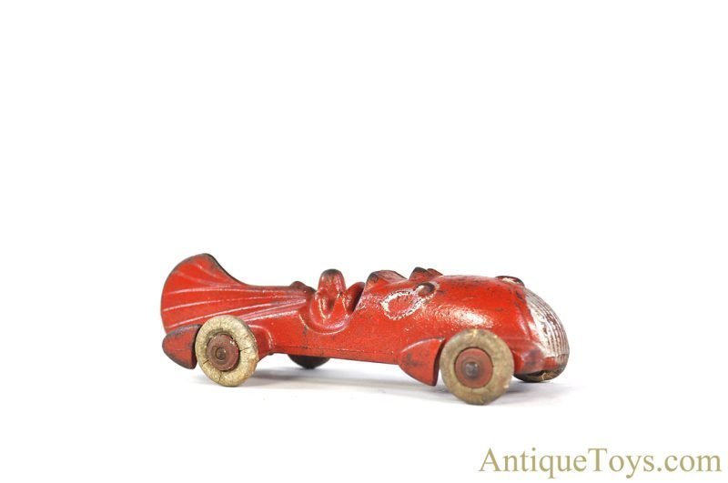 Hubley Cast Iron #8 Red Racer 6" <FONT COLOR="ff000 ">*SOLD*</font>