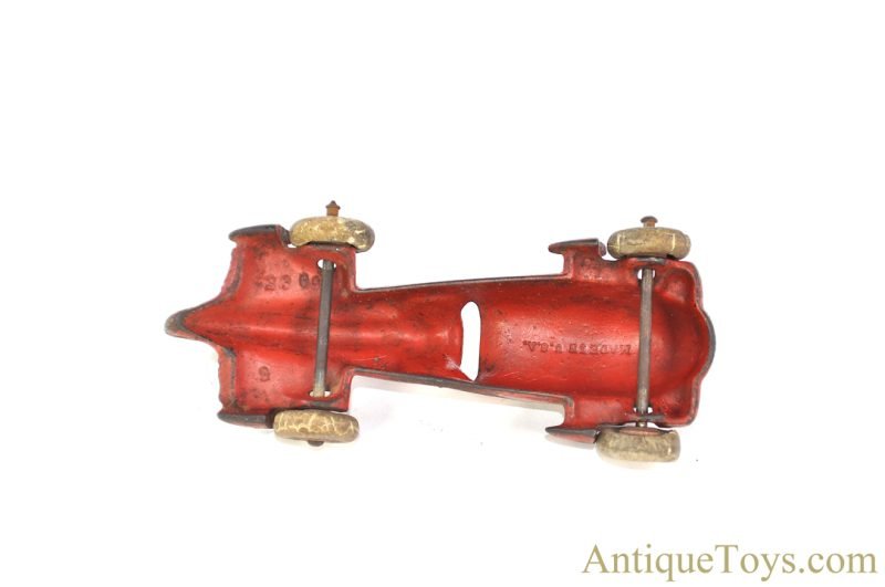 Hubley Cast Iron #8 Red Racer 6" <FONT COLOR="ff000 ">*SOLD*</font> - Image 4