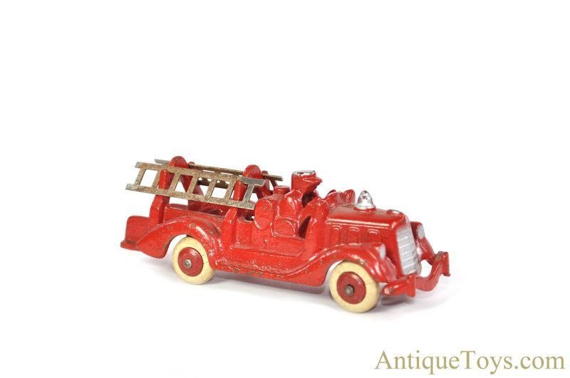 Hubley Cast Iron Fire Hook & Ladder Truck 5" <FONT COLOR="ff000 ">*SOLD*</font>