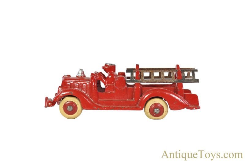 Hubley Cast Iron Fire Hook & Ladder Truck 5" <FONT COLOR="ff000 ">*SOLD*</font> - Image 2