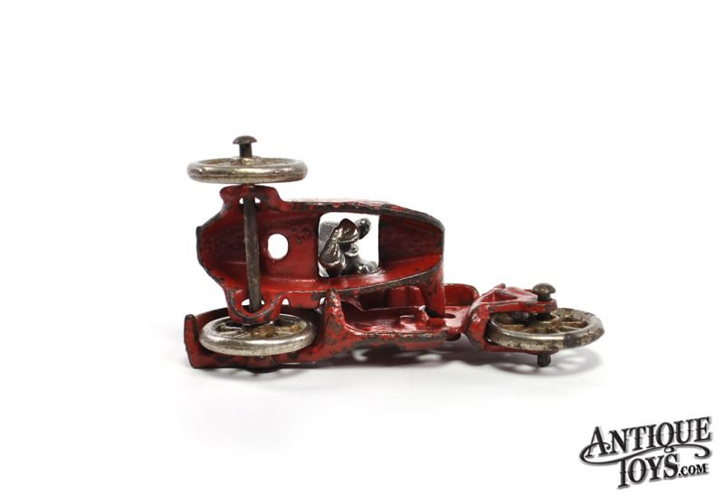 Hubley Toys Cast Iron #376 Midget "COP" Motorcycle w/Sidecar 4" <FONT COLOR="ff000 ">*SOLD*</font> - Image 6