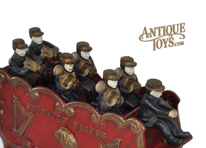 Kenton Cast Iron Overland Circus Horse Drawn Band Wagon <FONT COLOR="ff000 ">*SOLD*</font> - Image 8