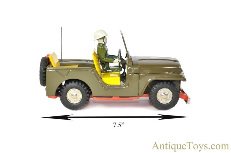 SSS Shioji & Co. Tin Lithographed Friction #S-1091-S "Jeep: Military Police" in Box <FONT COLOR="ff000 ">*SOLD*</font> - Image 12