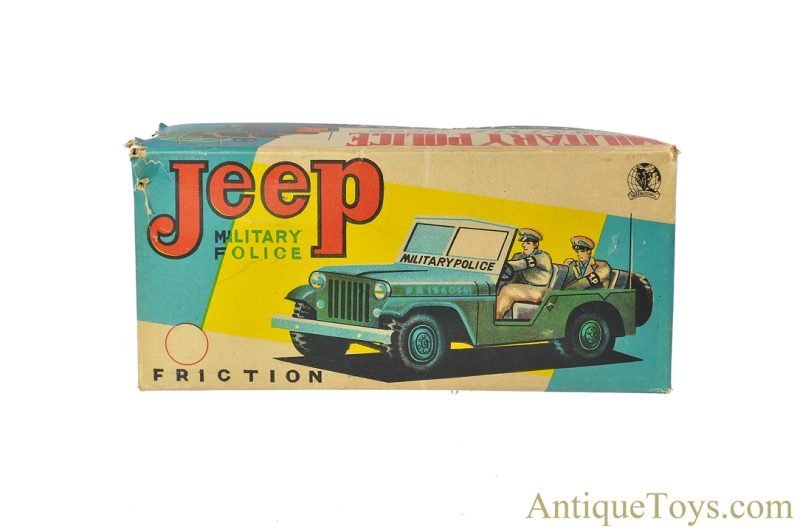SSS Shioji & Co. Tin Lithographed Friction #S-1091-S "Jeep: Military Police" in Box <FONT COLOR="ff000 ">*SOLD*</font> - Image 9