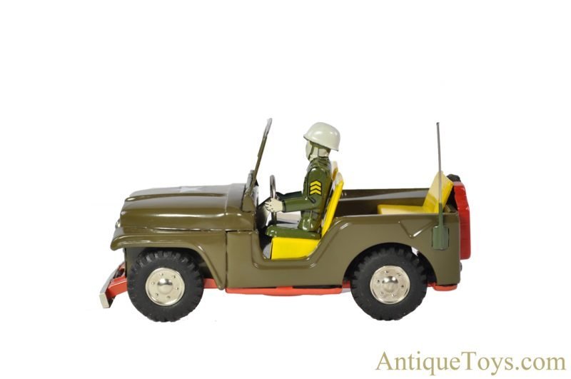 SSS Shioji & Co. Tin Lithographed Friction #S-1091-S "Jeep: Military Police" in Box <FONT COLOR="ff000 ">*SOLD*</font> - Image 4