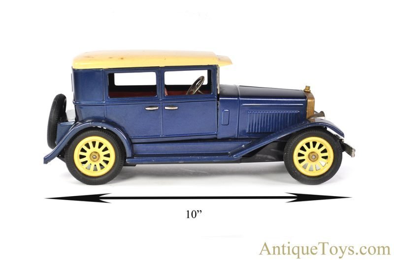 SSS Shioji & Co. Tin Lithographed Friction S-1227 "Antique Limousine" in Box for Sale - Image 9
