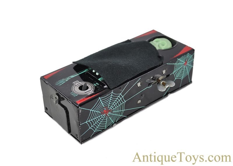 Yonezawa Toys (Y) Tin Lithographed Windup "Coffin Bank" Mint in Box for Sale - Image 9