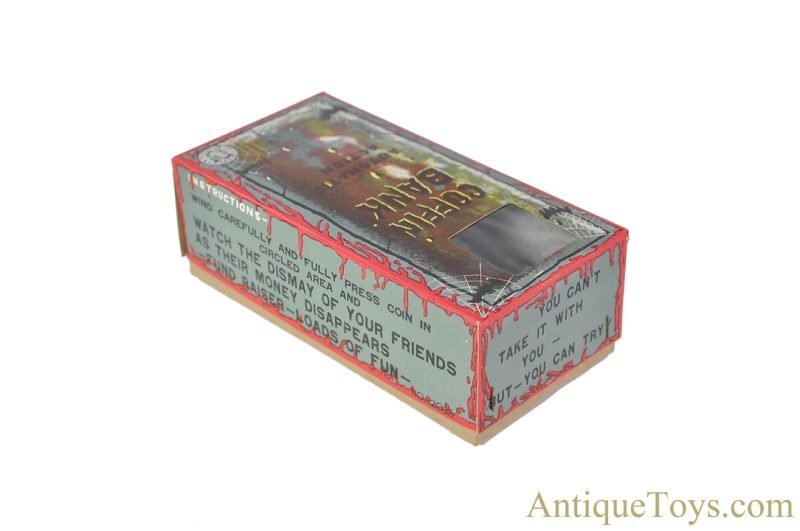 Yonezawa Toys (Y) Tin Lithographed Windup "Coffin Bank" Mint in Box for Sale - Image 12
