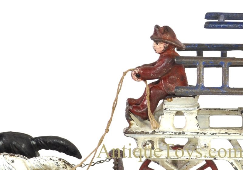 Dent ca. 1910 Cast Iron No. 147-3 Horse Drawn Hook & Ladder Fire Engine 28" <FONT COLOR="ff000 ">*SOLD*</font> - Image 4