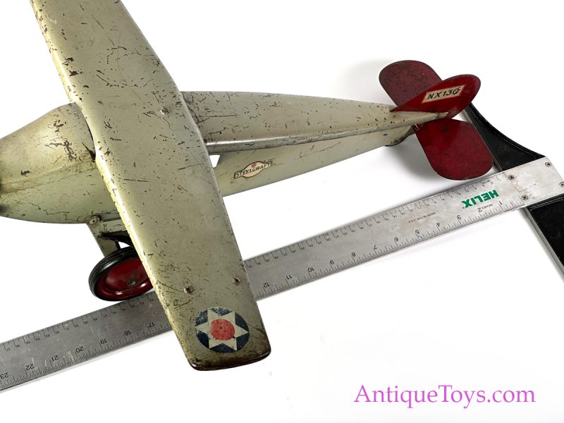 Steelcraft Pressed Steel Lindy Style Airplane <FONT COLOR="ff000 ">*SOLD*</font> - Image 14
