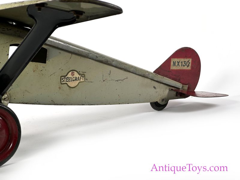 Steelcraft Pressed Steel Lindy Style Airplane <FONT COLOR="ff000 ">*SOLD*</font> - Image 12
