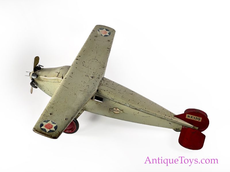 Steelcraft Pressed Steel Lindy Style Airplane <FONT COLOR="ff000 ">*SOLD*</font> - Image 7