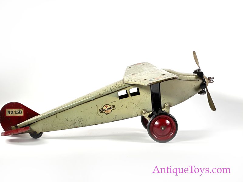Steelcraft Pressed Steel Lindy Style Airplane <FONT COLOR="ff000 ">*SOLD*</font> - Image 6