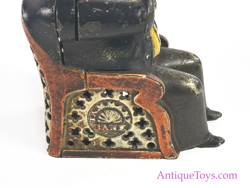 J. & E. Stevens Co. Cast Iron No. 230 Tammany Bank "Little Fat Man" Mechanical Bank <FONT COLOR="ff000 ">*SOLD*</font> - Image 5