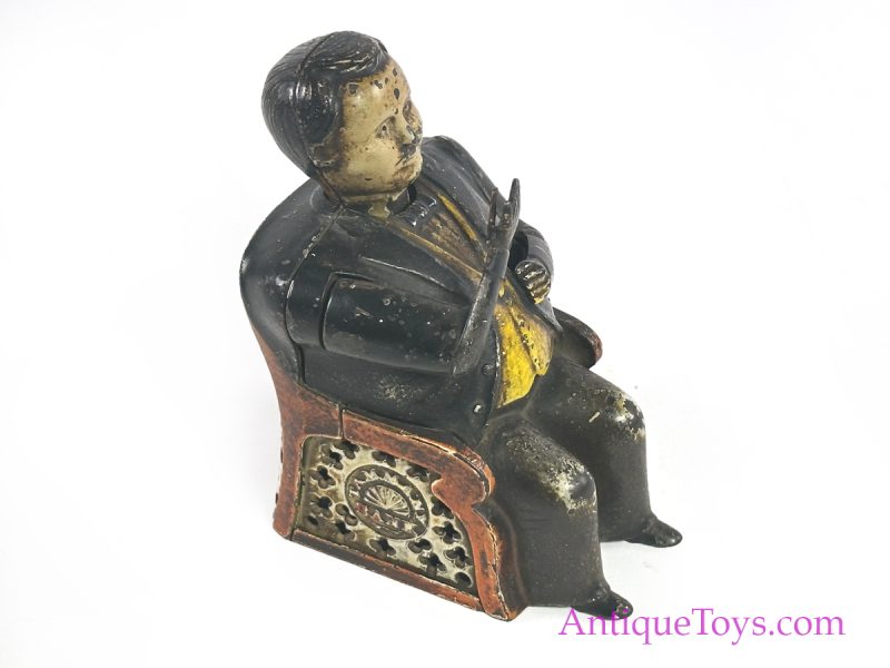 J. & E. Stevens Co. Cast Iron No. 230 Tammany Bank "Little Fat Man" Mechanical Bank <FONT COLOR="ff000 ">*SOLD*</font> - Image 6