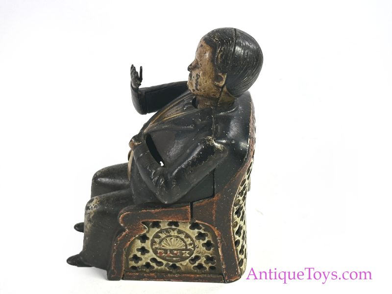 J. & E. Stevens Co. Cast Iron No. 230 Tammany Bank "Little Fat Man" Mechanical Bank <FONT COLOR="ff000 ">*SOLD*</font> - Image 9