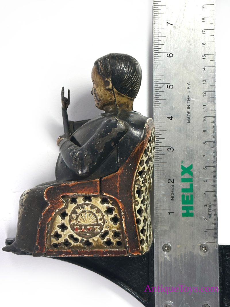 J. & E. Stevens Co. Cast Iron No. 230 Tammany Bank "Little Fat Man" Mechanical Bank <FONT COLOR="ff000 ">*SOLD*</font> - Image 13