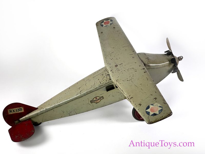 Steelcraft Pressed Steel Lindy Style Airplane <FONT COLOR="ff000 ">*SOLD*</font> - Image 5