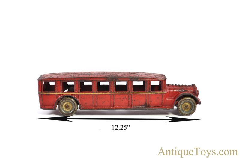 Arcade Cast Iron Red "Fageol Safety Coach" 12.25" Bus <FONT COLOR="ff000 ">*SOLD*</font> - Image 9