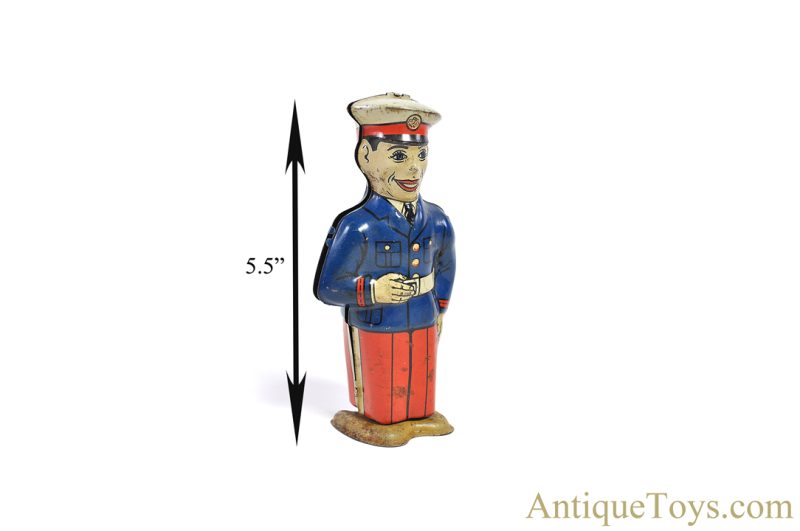 J. Chein Tin Lithographed Windup Walking Marine Soldier <FONT COLOR="ff000 ">*SOLD*</font> - Image 6