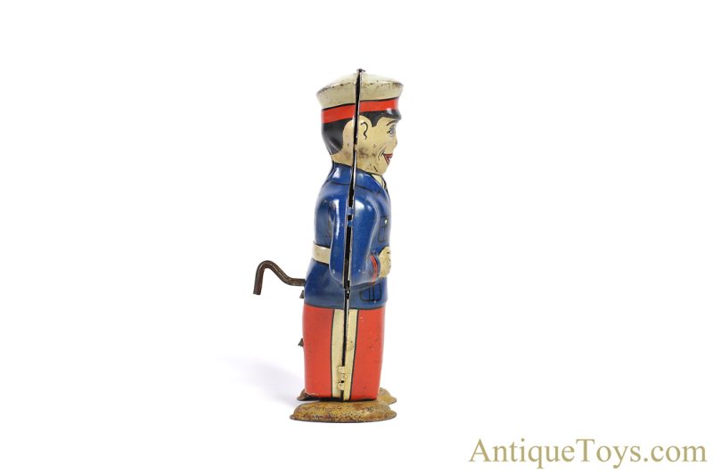 J. Chein Tin Lithographed Windup Walking Marine Soldier <FONT COLOR="ff000 ">*SOLD*</font> - Image 3
