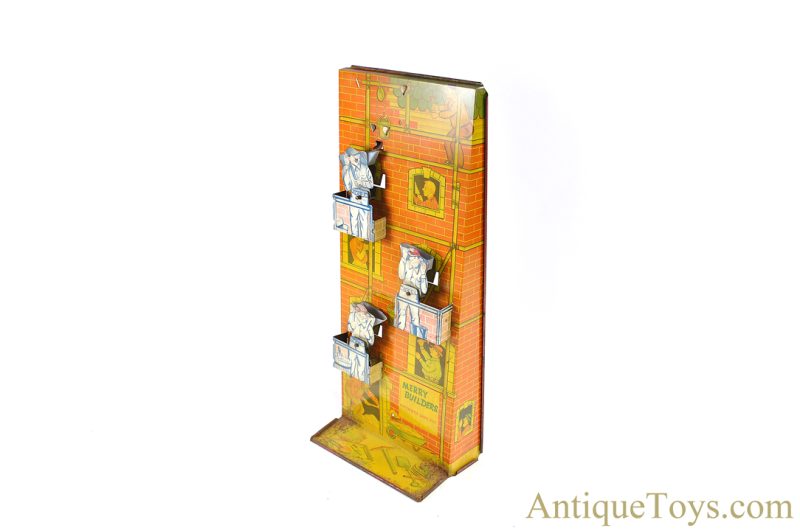 Codeg Productions Tin Lithographed "Merry Builders Automatic Sand Toy" <FONT COLOR="ff000 ">*SOLD*</font> - Image 3