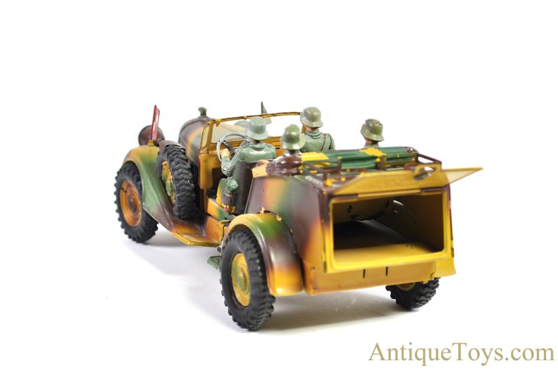 Lineol Model Toys Tin Hand-Painted Windup Camouflage Ultra Rare Funkwagen Radio Car <FONT COLOR="ff000 ">*SOLD*</font> - Image 7