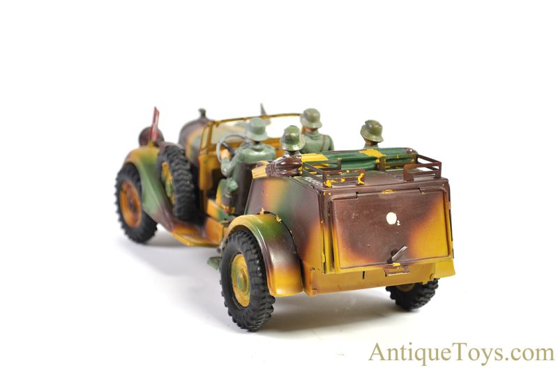 Lineol Model Toys Tin Hand-Painted Windup Camouflage Ultra Rare Funkwagen Radio Car <FONT COLOR="ff000 ">*SOLD*</font> - Image 6