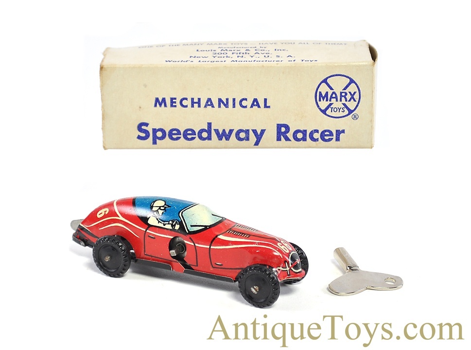 Marx Tin Lithographed Windup #206-X “Mechanical Speedway