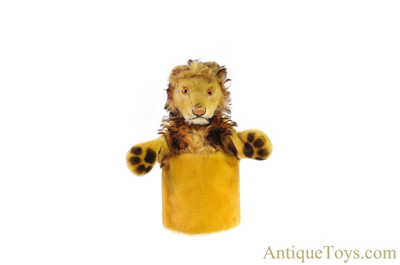 Steiff Excelsior Stuffed Mohair Leo Lion, Loopy Bad Wolf, Red Fox, & Wittie Owl Puppet Set of 4 <FONT COLOR="ff000">*SOLD*</font> - Image 5