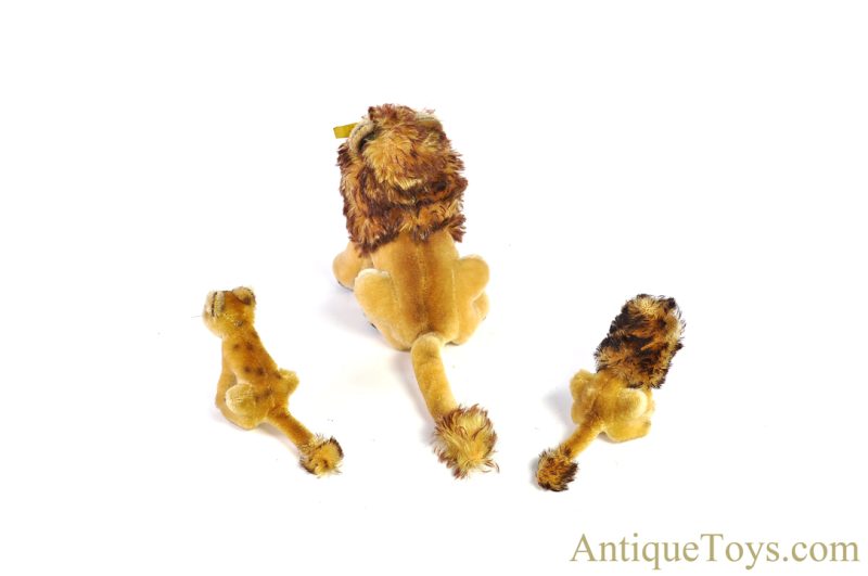 Steiff Excelsior Stuffed Mohair Large Sitting Leo Lion, Small Leo Lion, & Small Lea Lioness <FONT COLOR="ff000">*SOLD*</font> - Image 6