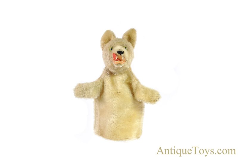 Steiff Excelsior Stuffed Mohair Leo Lion, Loopy Bad Wolf, Red Fox, & Wittie Owl Puppet Set of 4 <FONT COLOR="ff000">*SOLD*</font> - Image 2