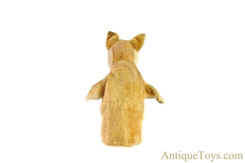 Steiff Excelsior Stuffed Mohair Leo Lion, Loopy Bad Wolf, Red Fox, & Wittie Owl Puppet Set of 4 <FONT COLOR="ff000">*SOLD*</font> - Image 9