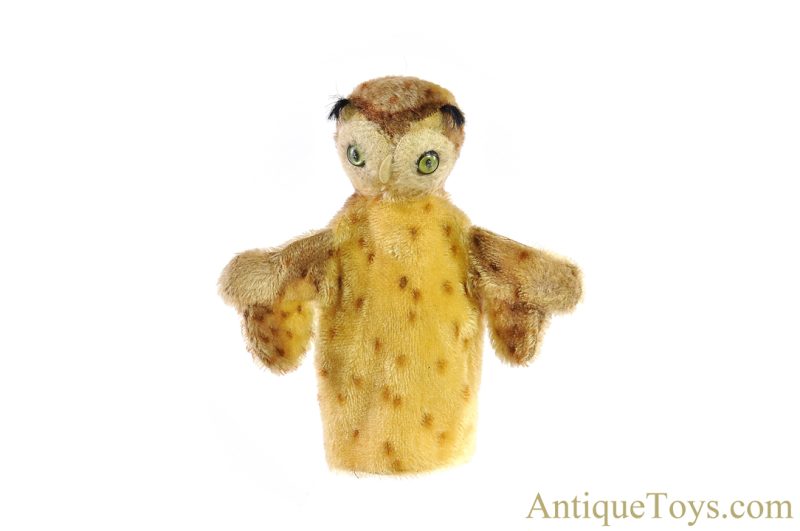 Steiff Excelsior Stuffed Mohair Leo Lion, Loopy Bad Wolf, Red Fox, & Wittie Owl Puppet Set of 4 <FONT COLOR="ff000">*SOLD*</font> - Image 6