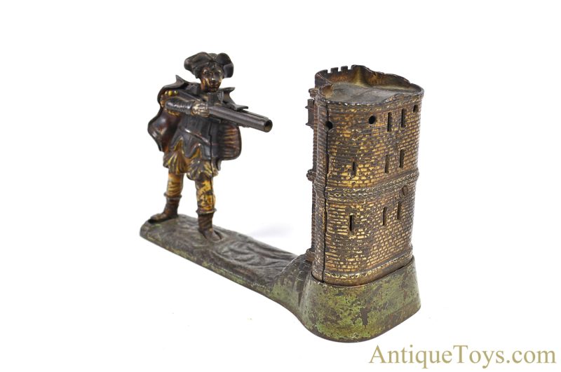 J.E. Stevens Co. Cast Iron No. 331 "William Tell" Mechanical Bank <FONT COLOR="ff000 ">*SOLD*</font> - Image 4