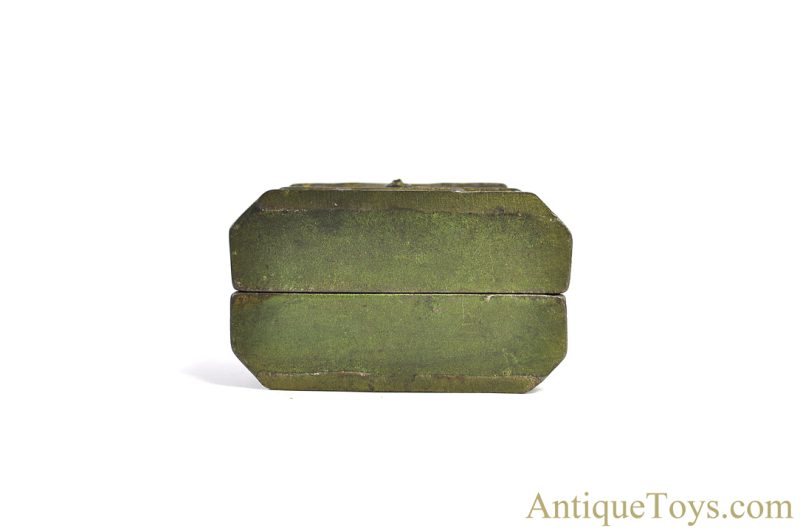 A.C. Williams ca. 1899 Cast Iron #448 Gold Domed Bank Still Penny Coin Bank for Sale - Image 5