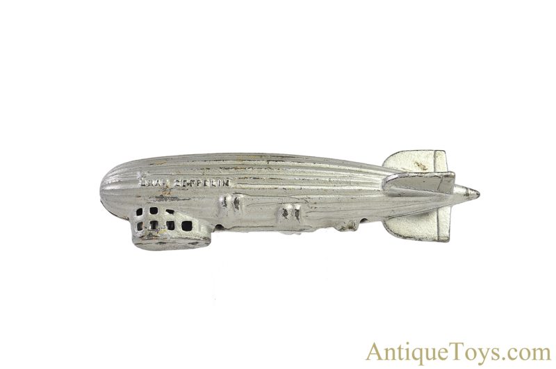 A.C. Williams ca. 1920s-1934 Cast Iron Graf Zeppelin Bank Still Penny Coin Bank <FONT COLOR="ff000 ">*SOLD*</font> - Image 2