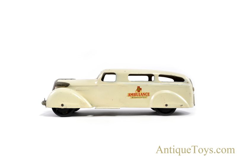 Wyandotte Toys ca. 1930's Pressed Steel Ambulance <FONT COLOR="ff000 ">*SOLD*</font>