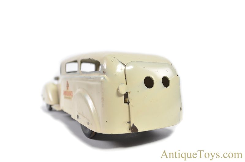 Wyandotte Toys ca. 1930's Pressed Steel Ambulance <FONT COLOR="ff000 ">*SOLD*</font> - Image 4