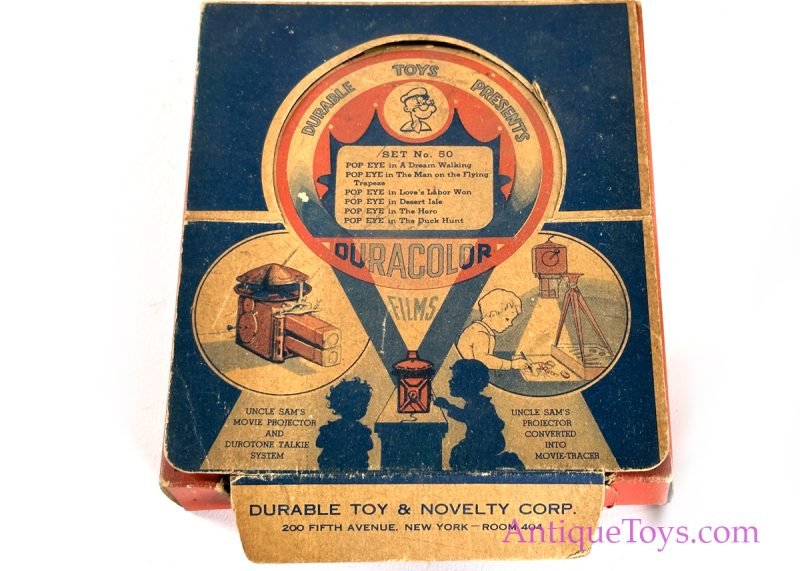 Durable Toys Duracolor Popeye Uncle Sam’s Projector and the Durotone Talkie System Kit from FAO Schwarz <FONT COLOR="ff000 ">*SOLD*</font> - Image 3